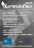 Kletterwandnacht 2023 Flyer